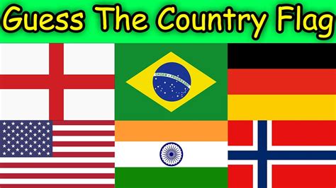 Guess The Country Flag Quiz (60 Easy Flags) | Flag Quiz #1 - YouTube