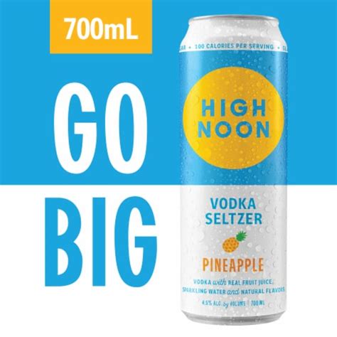 High Noon Pineapple Vodka & Soda Seltzer, 700 mL - Fry’s Food Stores