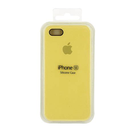 Capa Iphone SE Silicone Case Apple Amarelo - Chic Outlet - Economize ...