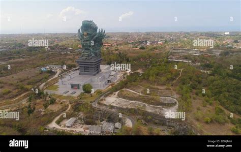 Aerial view statue hindu god garuda wisnu kencana Statue, Bali. Statue ...