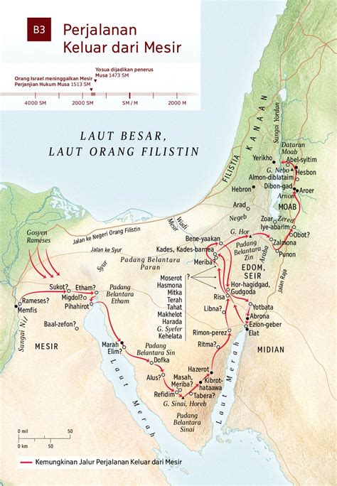 Rute Perjalanan Bangsa Israel Dari Mesir Ke Kanaan - Seputar Jalan