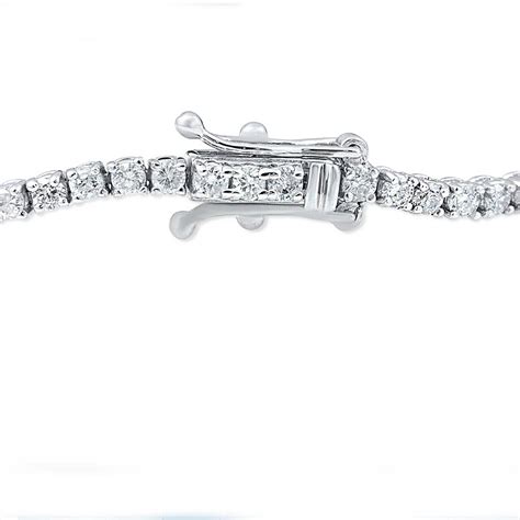 3ct Round Cut Diamond Tennis Bracelet In 14k White Gold 7" | eBay