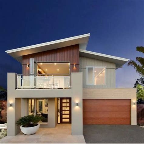 Image result for mono pitch two storey house | House roof design, House ...