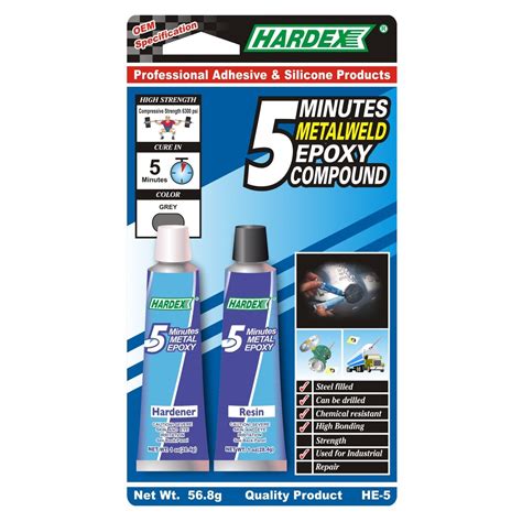 HARDEX 5 Minutes Metalweld Epoxy Compound 56.8G - Rey Lenferna