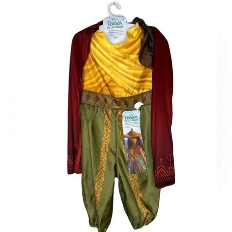 DISNEY'S RAYA AND the Last Dragon Warrior Adventure Outfit Costume with Cape nwt $26.44 - PicClick