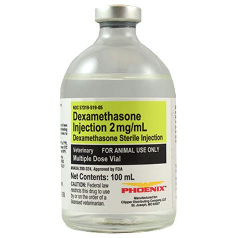 Dexamethasone 2 mg/mL Anti-Inflammatory & Skin Care Injection 100 mL