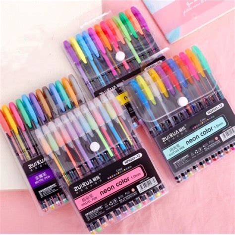 Zuixua 12 in 1 Neon Color Pen 1.0mm/Metal/Pastel/Highlighter | Shopee Philippines