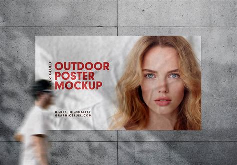 Outdoor Poster Free Mockup | Mockup World HQ