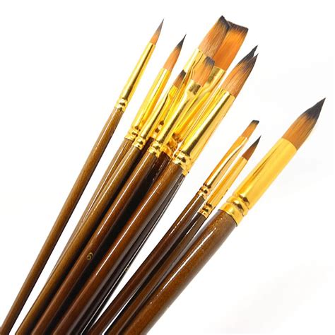 12Pcs Fine Paint Brushes For Acrylic Painter Artists Sizes Brush Painting Set C26-in Paint ...