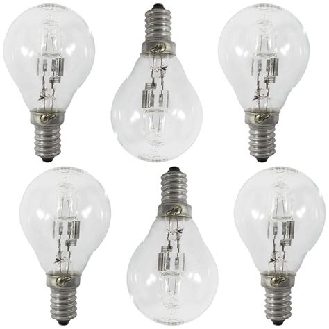 6 Pack of 28 Watt E14 Small Edison Screw Golf Ball Light Bulbs