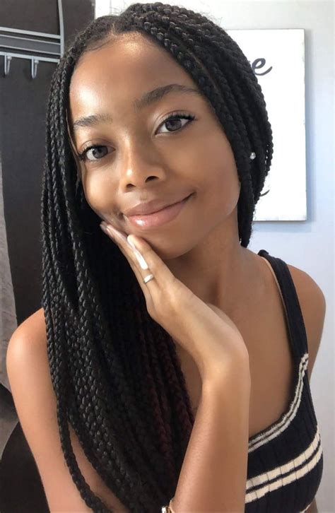 Pin on Skai Jackson | Box braids hairstyles, Big box braids hairstyles, Curly hair styles naturally