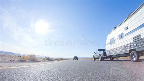 Daytime Road Trip: Nevada To California on HWY 15 Editorial Stock Image ...