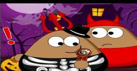 Pou Halloween Slacking Game Play | Pou Games Play