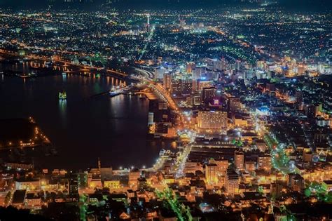 Premium Photo | Hakodate night view photographed from mt hakodate