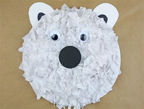 Paper Plate Polar Bear Craft | Fun365