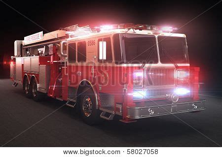 Fire Truck Lights Image & Photo (Free Trial) | Bigstock