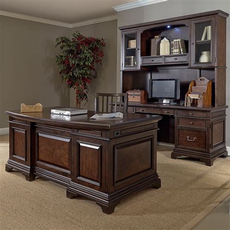 Shop Drake 72-inch Executive Desk and Credenza with Hutch - Free ...