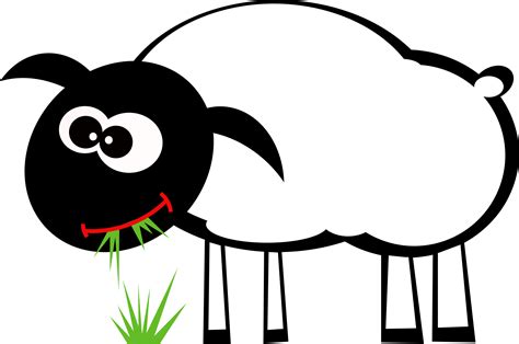 Grazing sheep clipart - Clipground