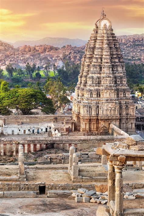 Virupaksha Temple, Hampi, India. Secret India with Jules Verne. Hidden gems from the temples of ...