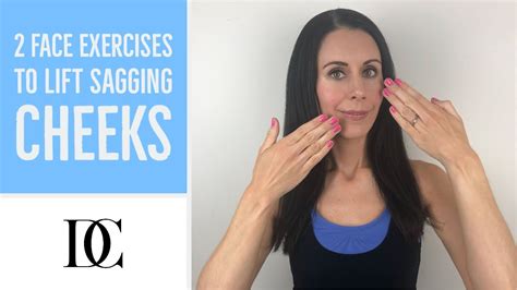 2 Face Exercises To Lift Sagging Cheeks - YouTube