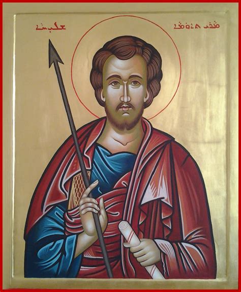 Icon of St. Thomas the apostle by Fr. Jacob Kooroth