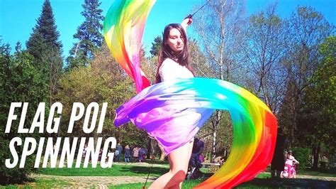 FLAG POI SPINNING - YouTube