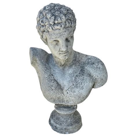 Cast Concrete Bust of Greek God ‘Hermes’ For Sale at 1stDibs | cement bust, concrete busts ...
