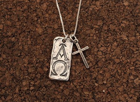 Alpha & Omega | Silver necklace, Christian jewelry, Charm necklace silver