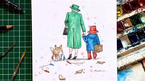 Artist overwhelmed by response to Queen and Paddington Bear drawing ...