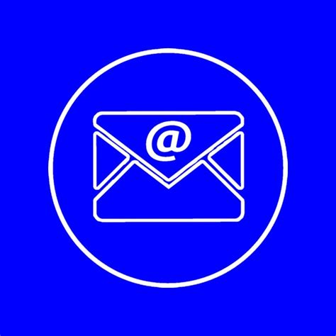 Blue Email App Icon in 2022 | App icon, Icon, App