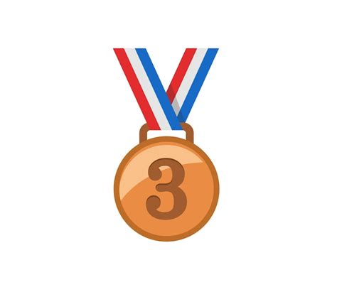 Premium Vector | Third place medal vector isolated icon. emoji ...