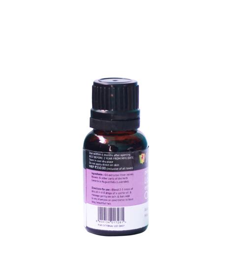 Soulflower Lavender Essential Oil 15ml: Buy Soulflower Lavender Essential Oil 15ml at Best ...