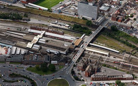 Crewe Railway Station from the air | aerial photographs of Great ...