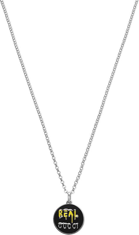 Lyst - Gucci Ghost Sterling Silver Necklace in Metallic