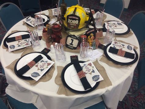 Firefighters Inspired Table Decor