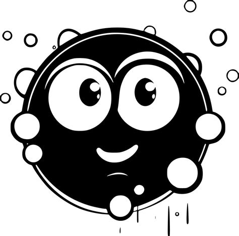 Bubble - Black and White Isolated Icon - Vector illustration 23855663 ...