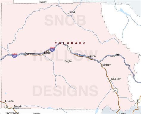 Eagle county Colorado color map