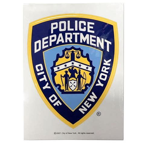 Official NYPD Sticker Removable NYPD Decal New York City - Etsy