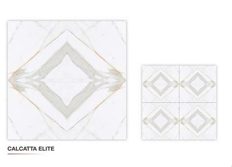 Ceramic Bookmatch Series Calcatta Elite Floor Tiles, 600 x 600 mm, Matte at Rs 25/sq ft in Morbi