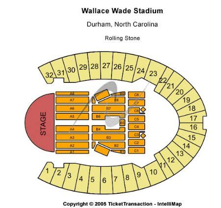 Wallace Wade Stadium Tickets and Wallace Wade Stadium Seating Chart ...