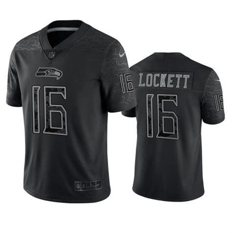 Seahawks Tyler Lockett Reflective Limited Black Jersey – US Sports Nation