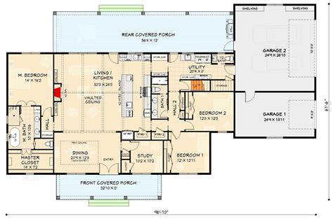 3-Bed Modern Farmhouse Plan with Optionally Finished Bonus - 28948JJ ...