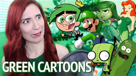 35 CARTOON VOICE IMPRESSIONS (GREEN!) - YouTube