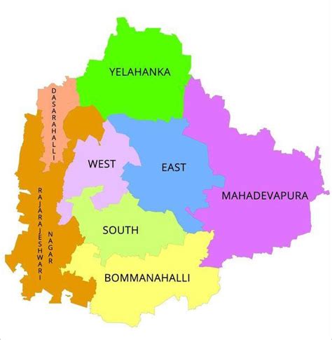 BBMP ward map - Bangalore BBMP ward map (Karnataka - India)