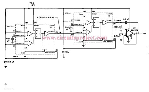 Capacitance to Voltage Meter Circuit Diagram