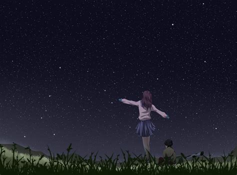 Starry Night Anime Wallpapers - Top Free Starry Night Anime Backgrounds - WallpaperAccess