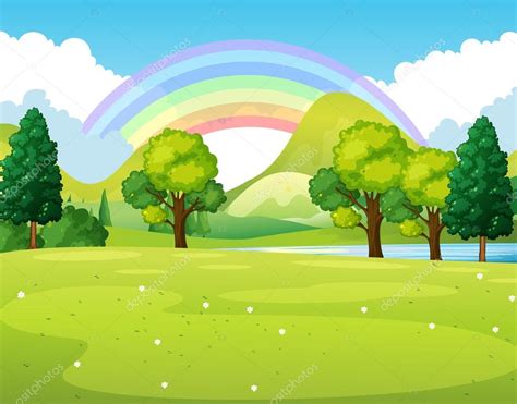 Cartoon Park Background