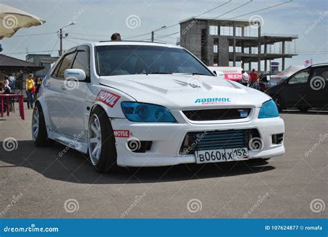 Nissan Alteza Tuning Competitions on Tuned Cars in Drift Rds Editorial Photography - Image of ...