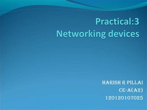 Networking Devices | PPT