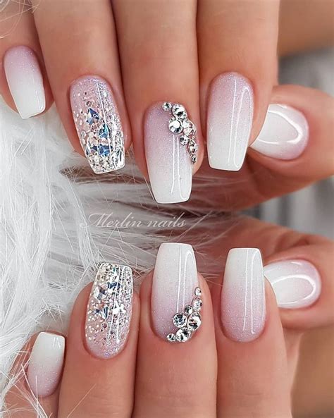 50 Beautiful Square Nails - Page 16 of 50 - Lily Fashion Style | Pink acrylic nails, Bride nails ...